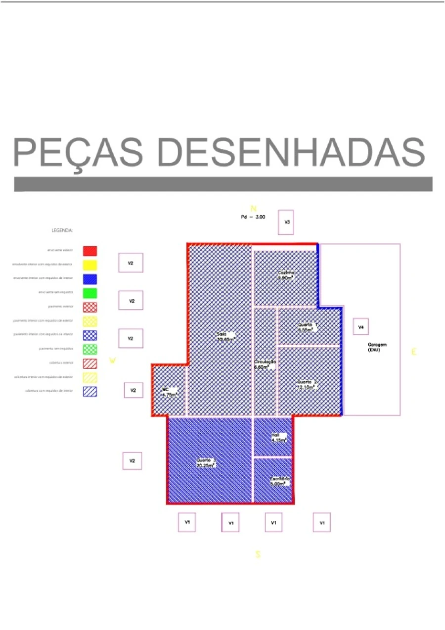 Moradia T3 para Venda em Seixas Planta 1