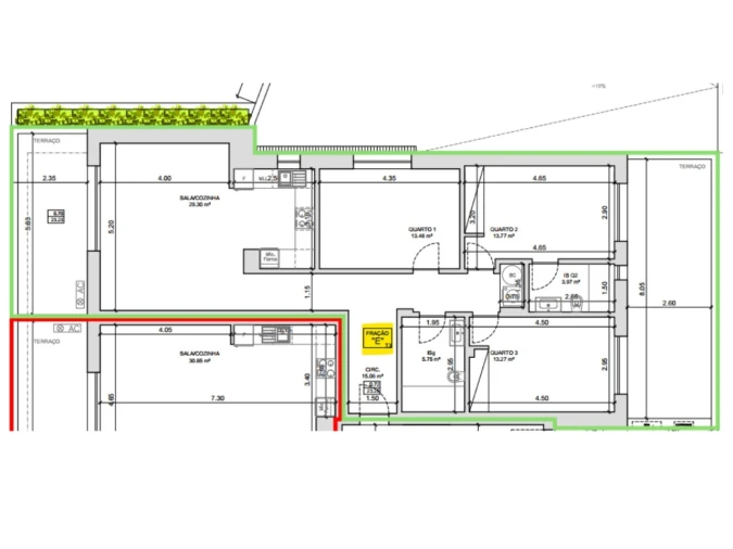 Apartamento T3 para Venda em Ferrel Planta 1