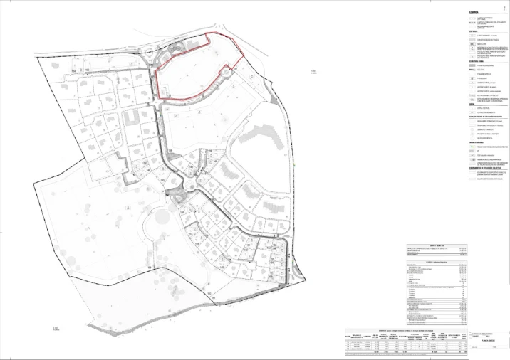 Terreno para Venda em Albufeira e Olhos de Água Planta 1