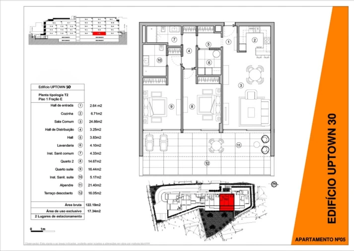 Apartamento T2 para Venda em Machico Planta 1