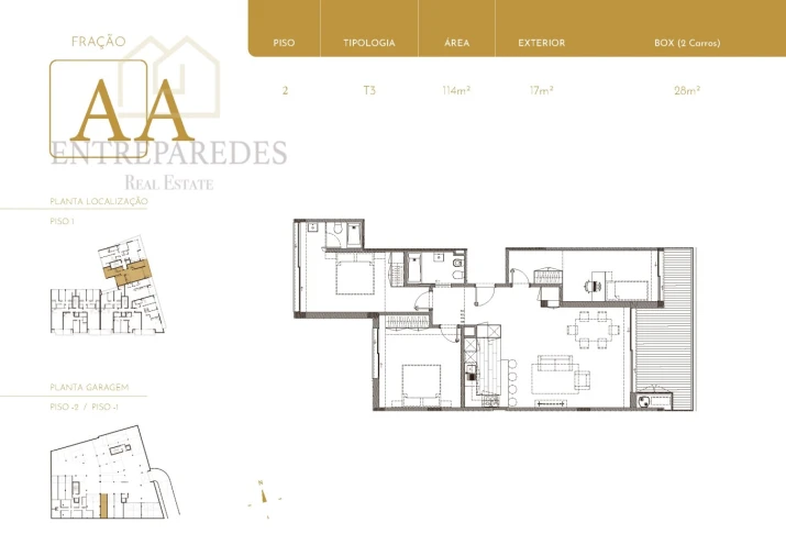 Apartamento T3 para Venda em São Felix da Marinha Foto 16