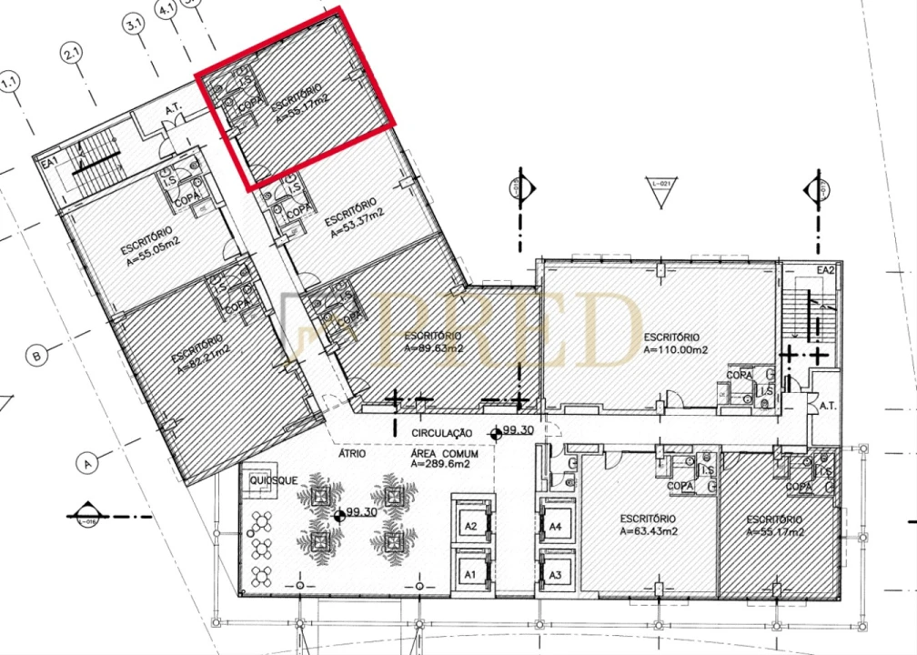 Escritório para Arrendamento em Santa Marinha e São Pedro da Afurada Foto 1