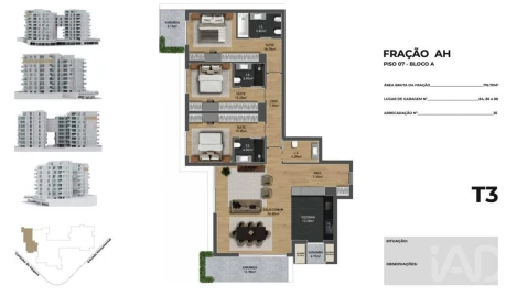 Apartamento T3 para Venda em São Martinho
