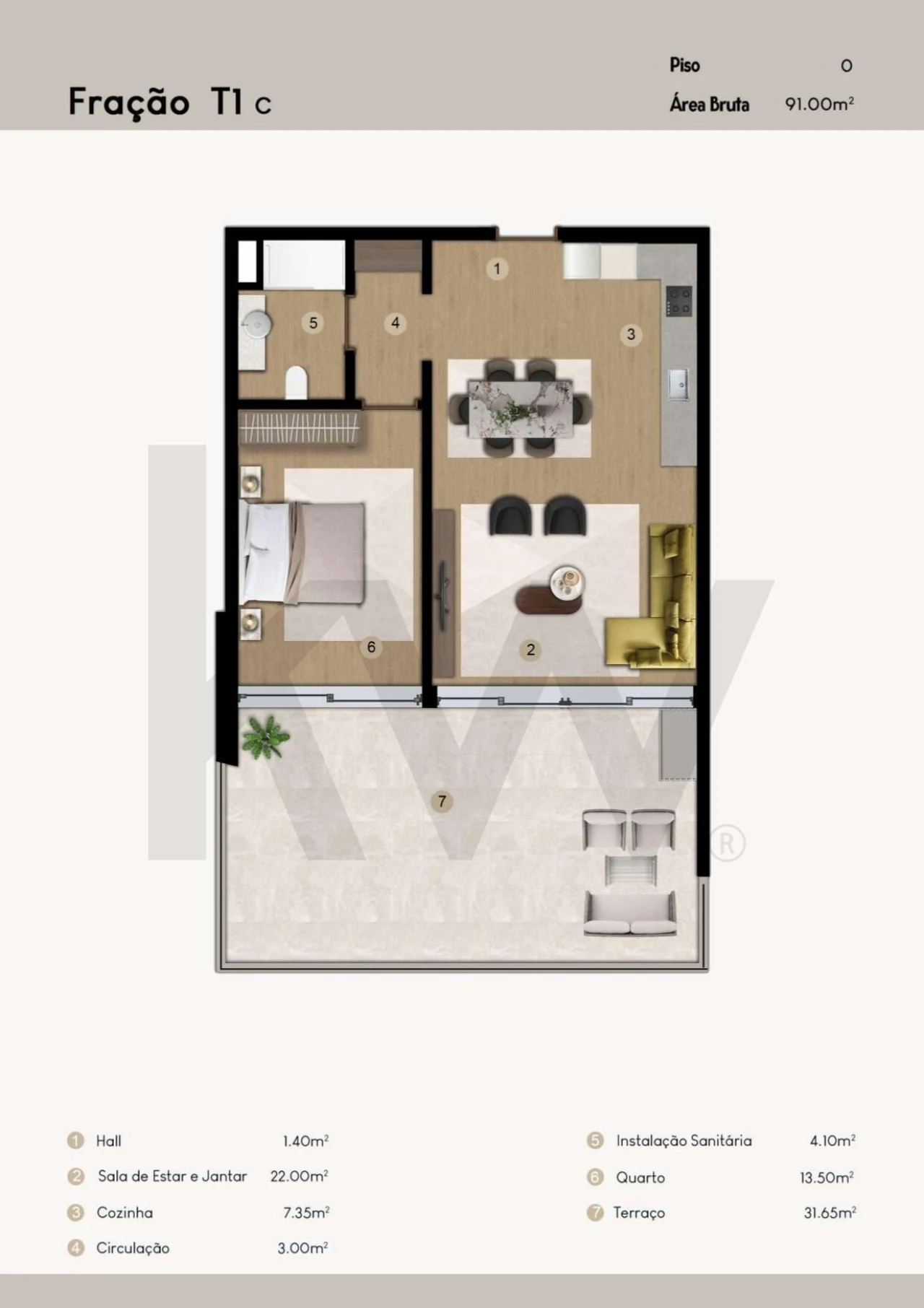 Apartamento T1 para Venda em Camara de Lobos Foto 20