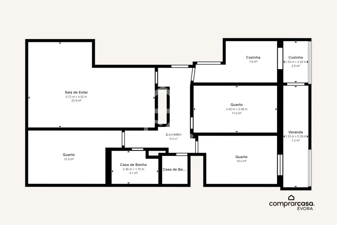 Apartamento T3 para Venda em Malagueira e Horta das Figueiras Foto 24