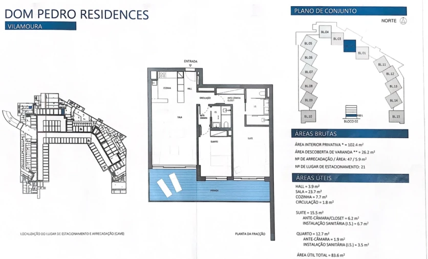 Apartamento T2 para Venda em Quarteira Foto 24