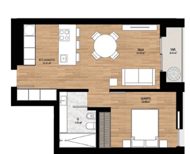 Apartamento T1 para Venda em Glória e Vera Cruz Foto 16