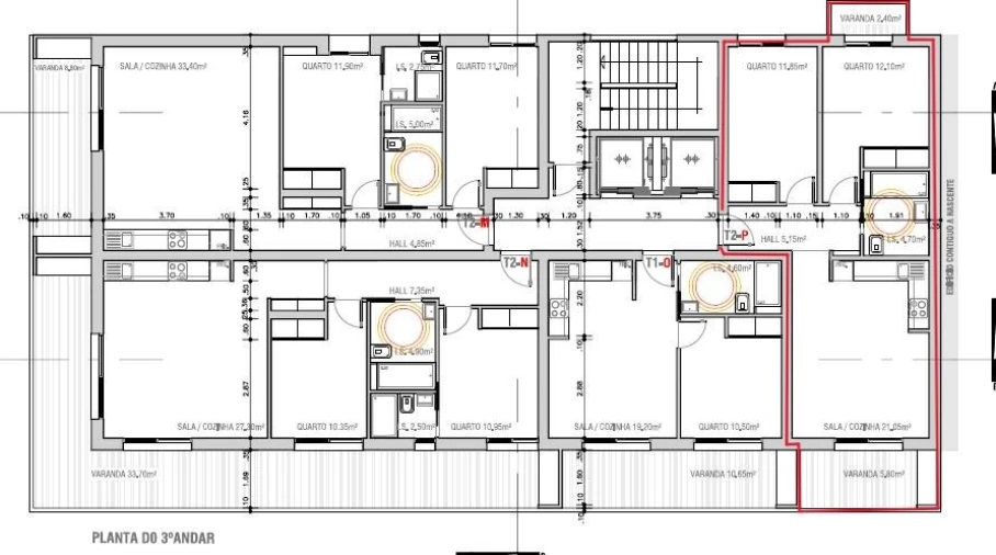 Apartamento T2 para Venda em Monte Gordo Planta 1