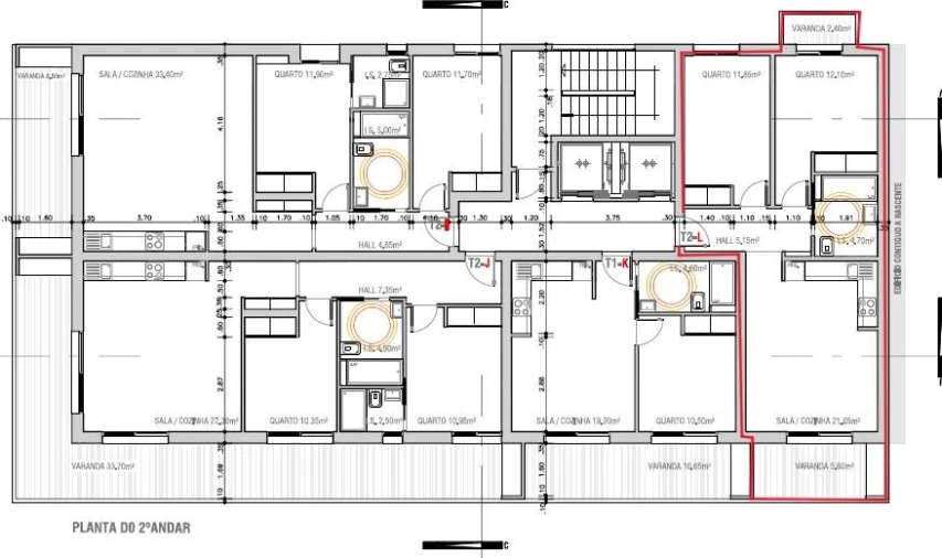 Apartamento T2 para Venda em Monte Gordo Planta 1