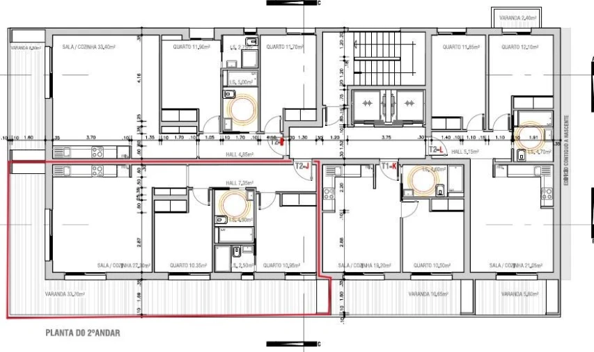 Apartamento T2 para Venda em Monte Gordo Planta 1