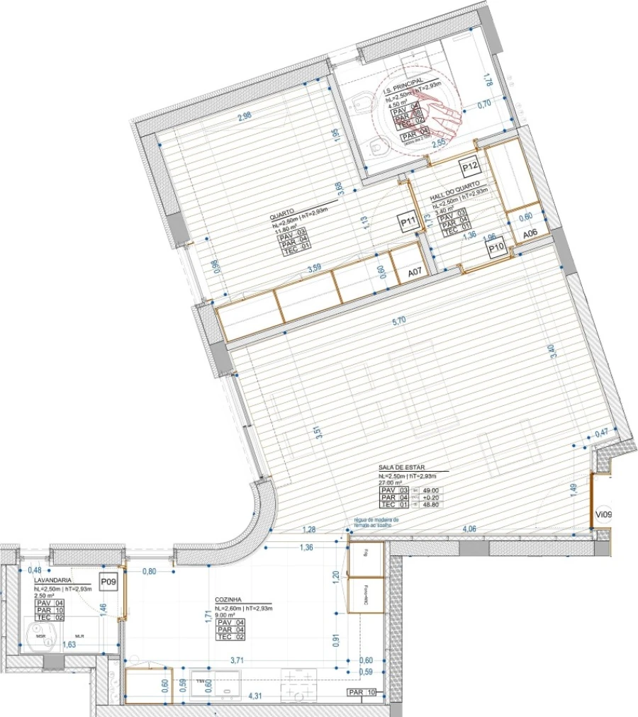 Apartamento T1 para Venda em Cidade da Maia Planta 1