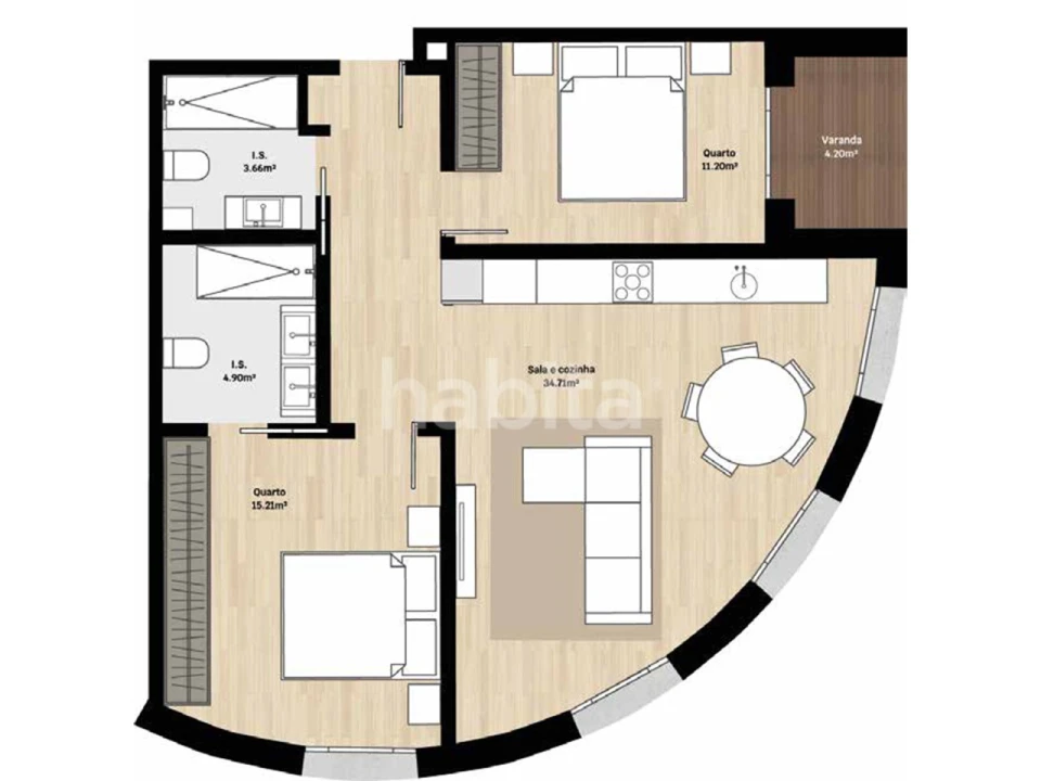 Apartamento T2 para Venda em Santa Clara e Castelo Viegas Foto 29