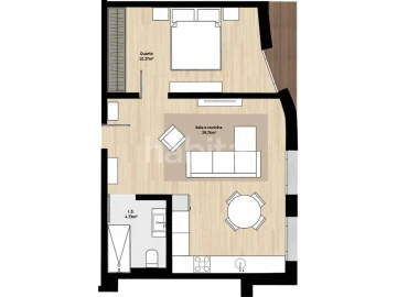 Apartamento T1 para Venda em Santa Clara e Castelo Viegas