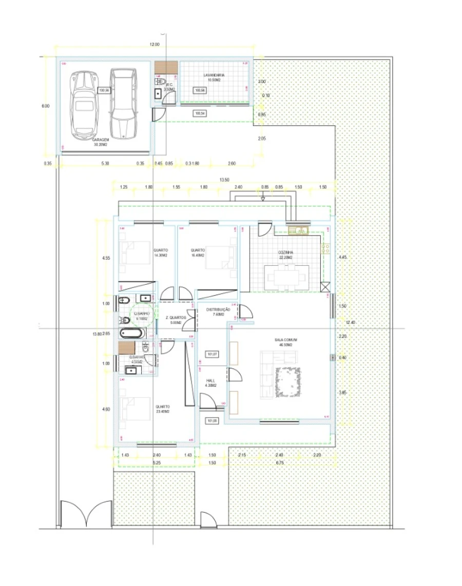 Moradia T3 para Venda em Santa Maria da Feira, Travanca, Sanfins e Espargo Planta 1