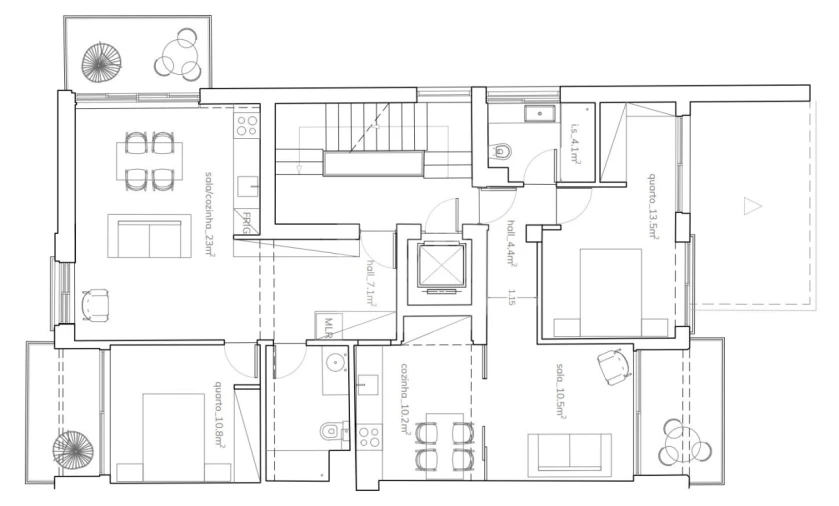 Apartamento T4 para Venda em Nossa Senhora da Conceição, São Pedro e São Dinis Foto 15