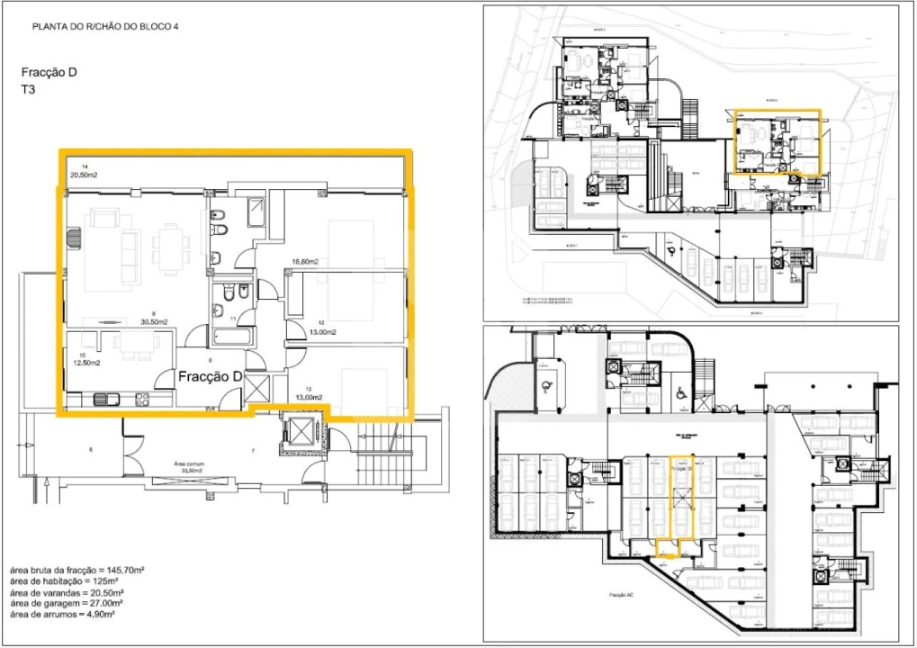 Apartamento T3 para Venda em Nossa Senhora da Conceição, São Pedro e São Dinis Foto 12