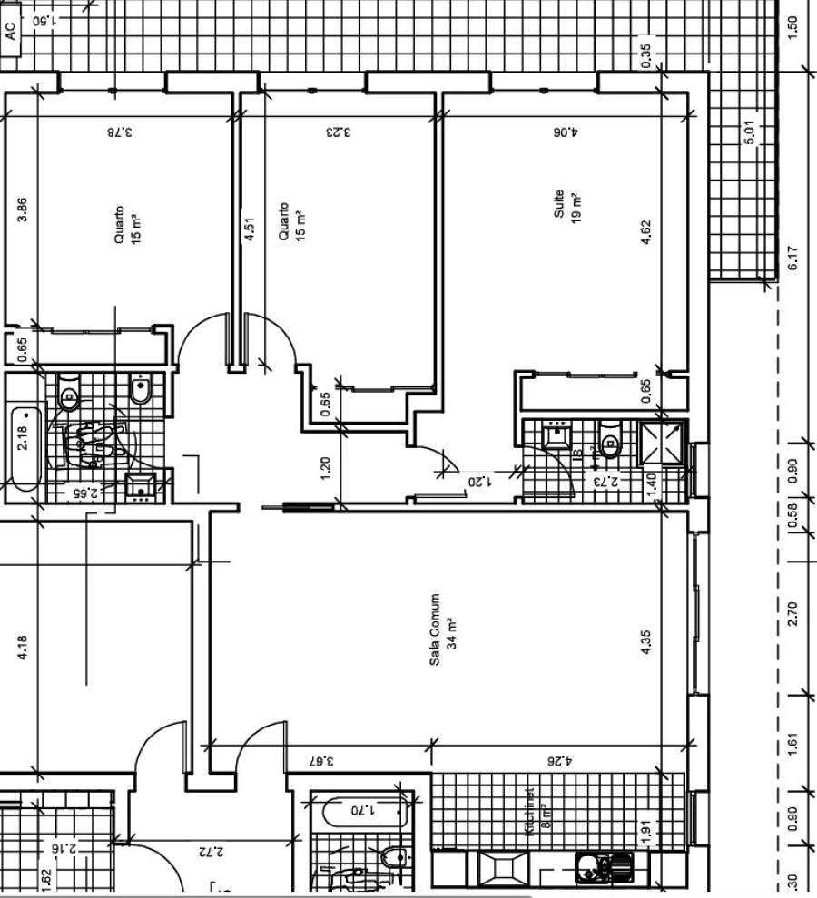 Apartamento T3 para Venda em Santo António dos Cavaleiros e Frielas Planta 1