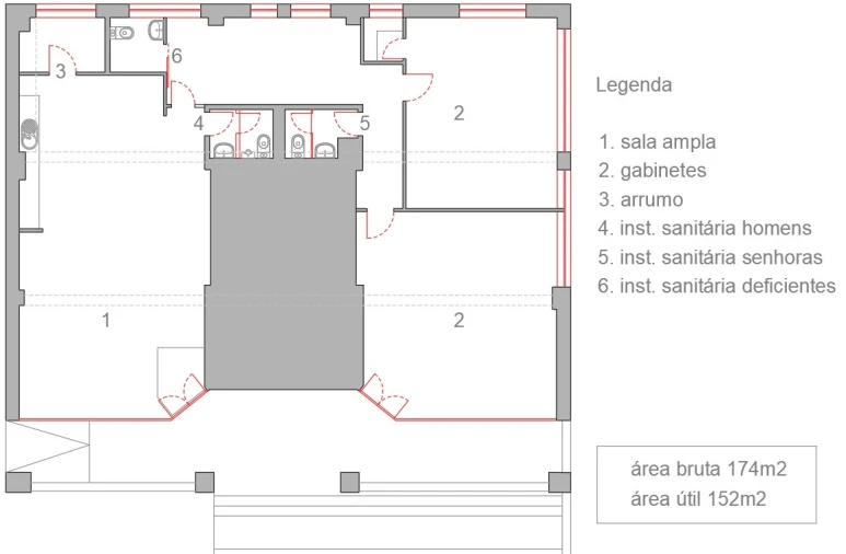 Loja para Arrendamento em Águeda e Borralha Planta 1