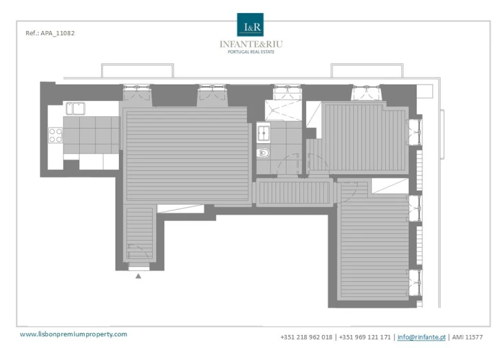 Apartamento T2 para Venda em Arroios Planta 1