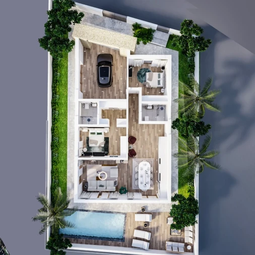 Moradia T2 para Venda em Porto Santo Planta 1