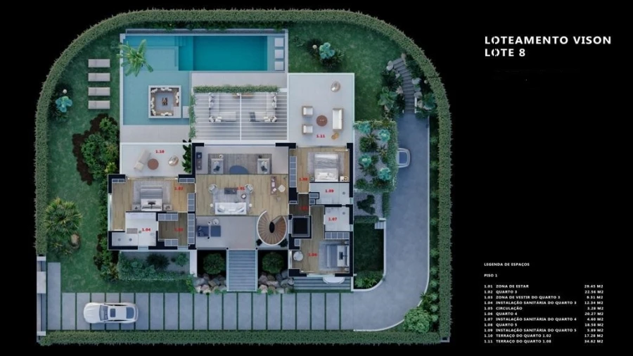 Moradia T6 para Venda em Cascais e Estoril Planta 1