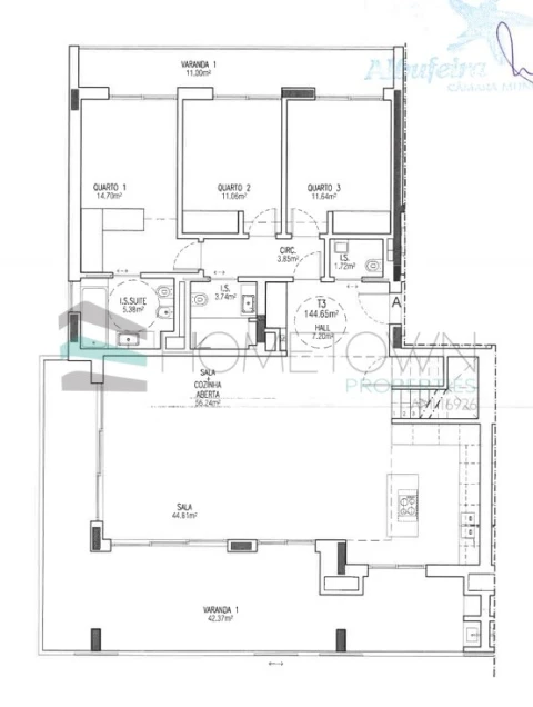Apartamento T3 para Venda em Albufeira e Olhos de Água