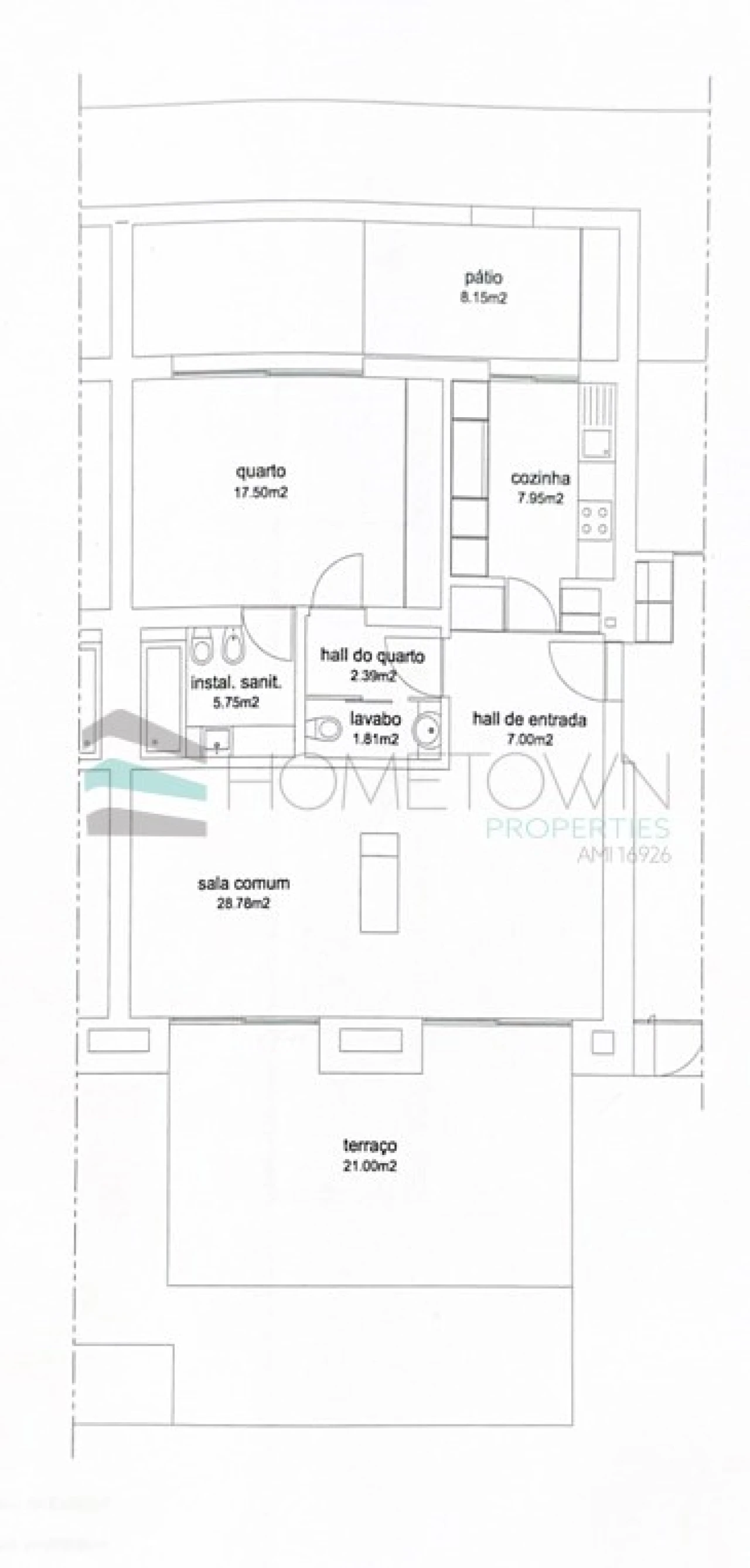 Apartamento T1 para Venda em Quarteira Foto 25