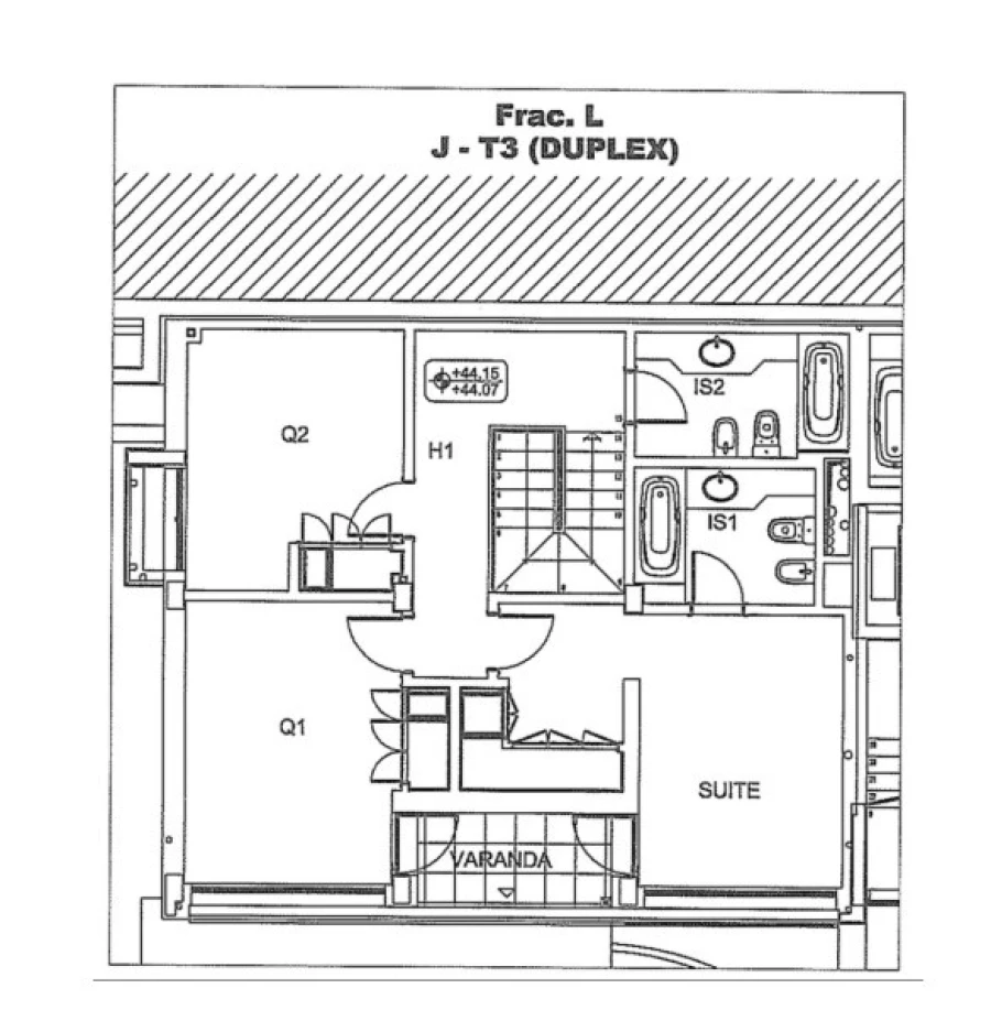 Apartamento T3 para Arrendamento em Algés, Linda-A-Velha e Cruz Quebrada-Dafundo Planta 2