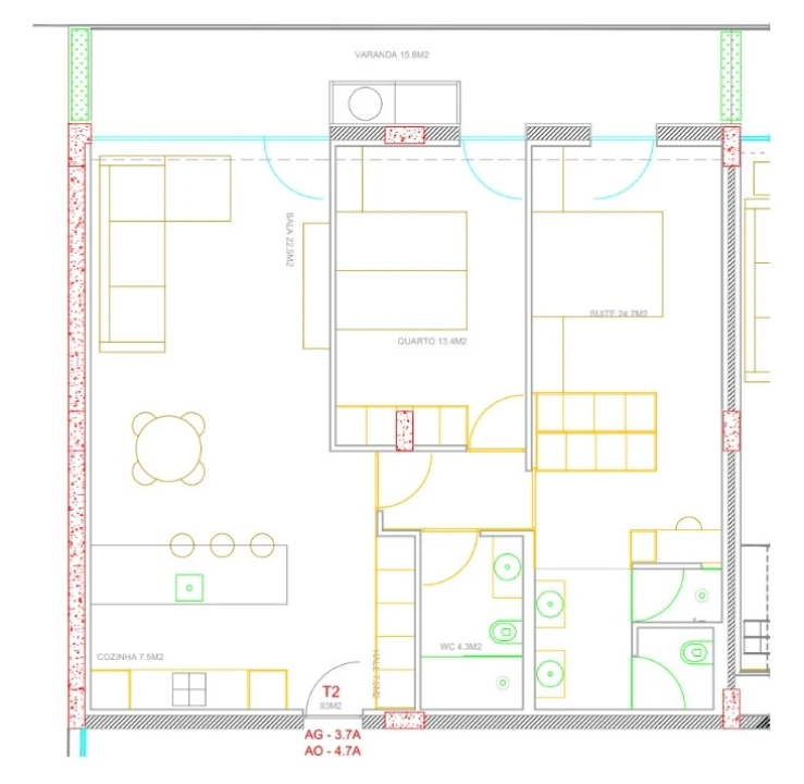 Apartamento T2 para Venda em Ferreiros e Gondizalves Foto 27