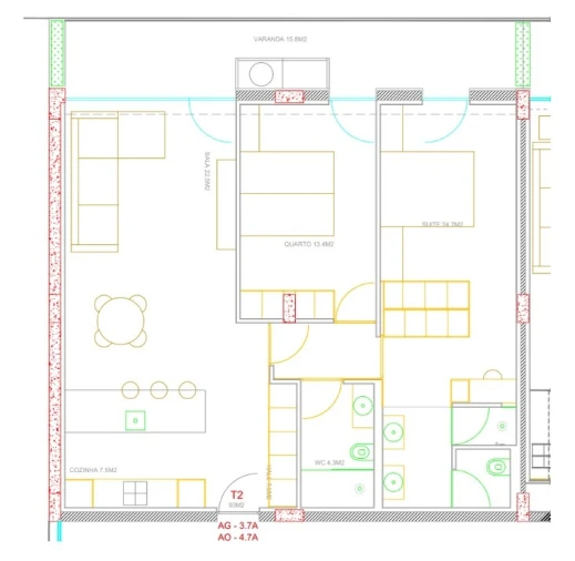 Apartamento T2 para Venda em Ferreiros e Gondizalves Foto 27