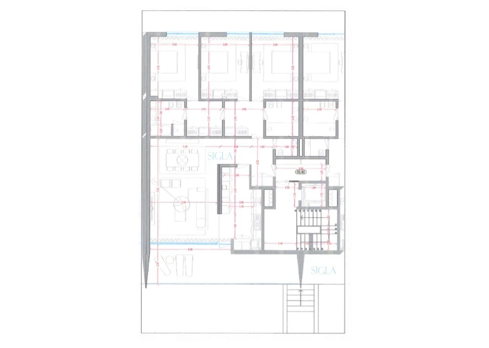 Apartamento T3 para Arrendamento em Canidelo Planta 1