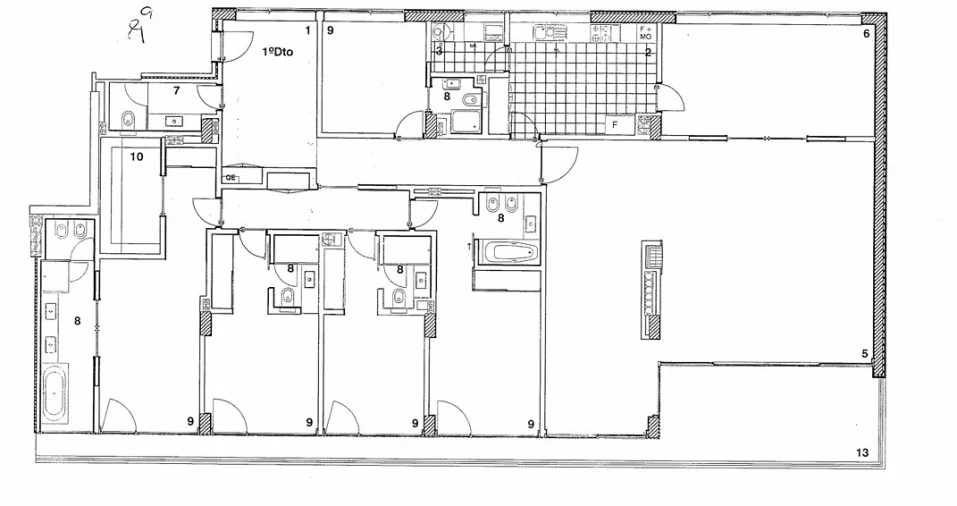 Apartamento T5 para Arrendamento em Lordelo do Ouro e Massarelos Planta 1