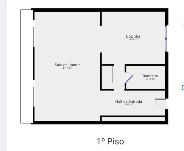 Apartamento T3 para Venda em Vila Verde e Barbudo Planta 1