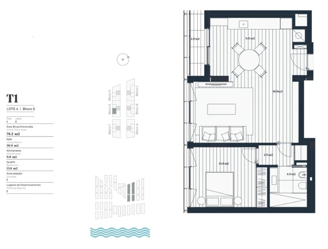 Apartamento T1 para Venda em Marvila Planta 1