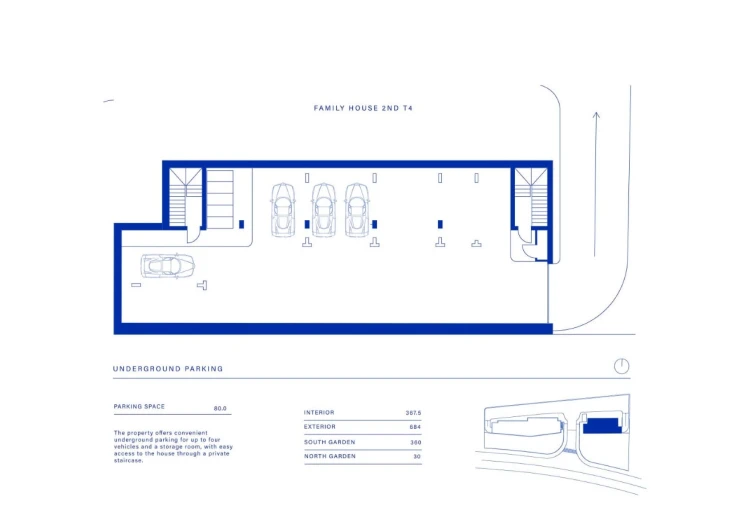 Moradia T4 para Venda em Cascais e Estoril Planta 2