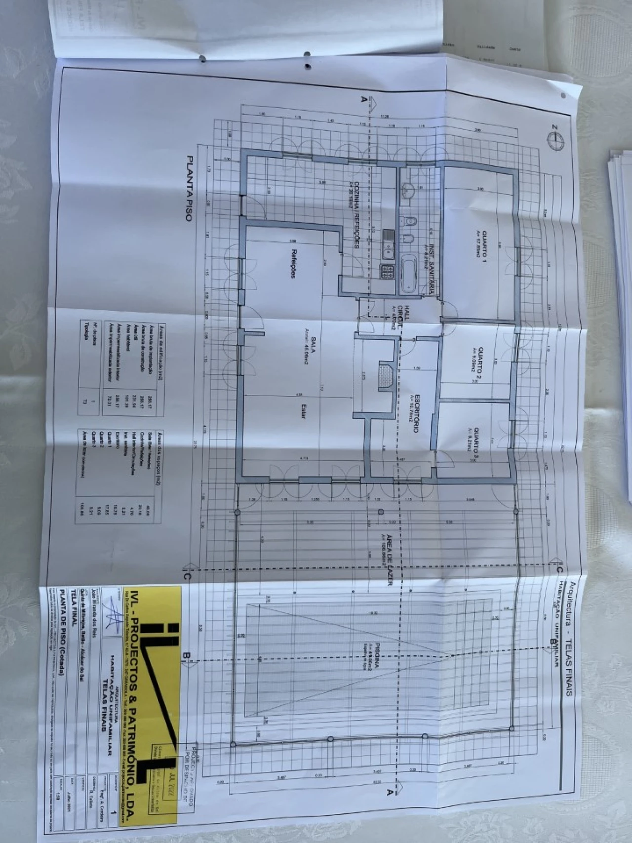 Quinta T3 para Venda em Torrão Planta 3