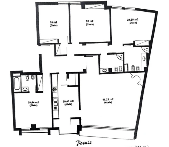 Apartamento T4 para Venda em Lumiar Planta 1