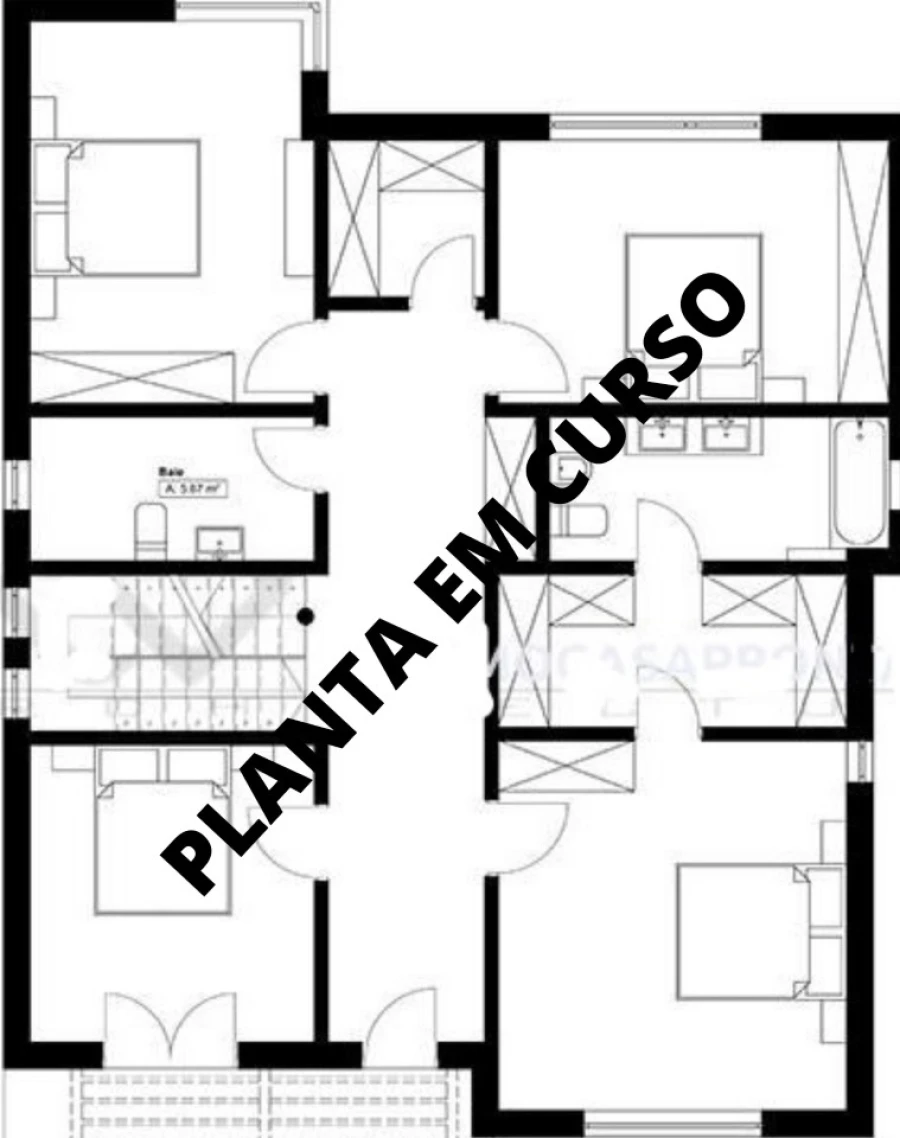 Apartamento T4 para Venda em Póvoa de Varzim, Beiriz e Argivai Planta 1