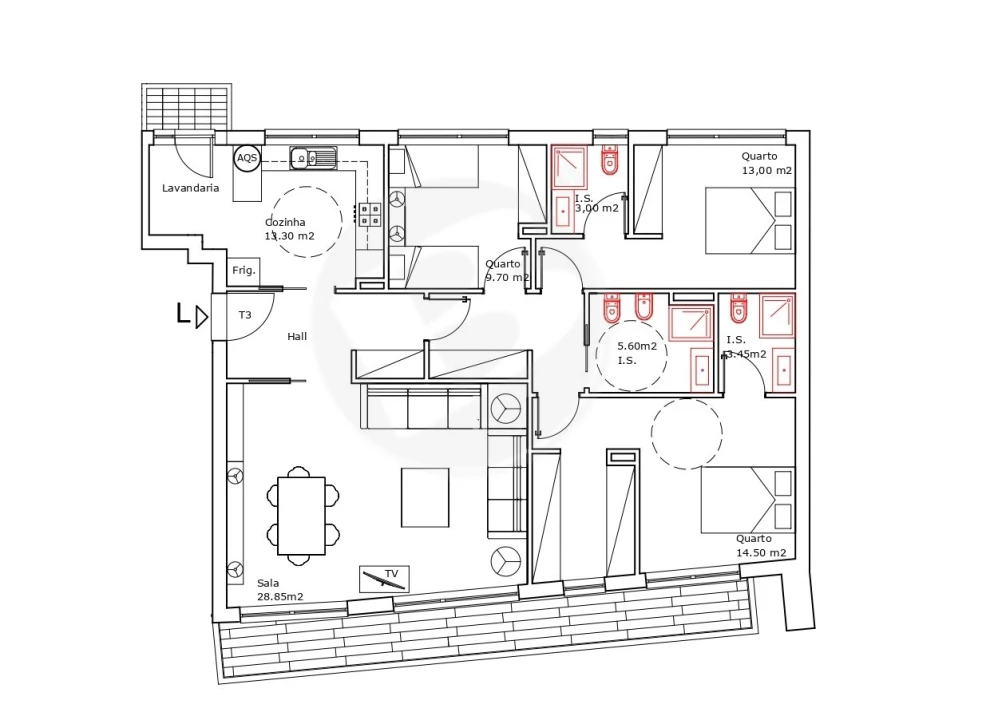 Apartamento T3 para Venda em Póvoa de Varzim, Beiriz e Argivai Foto 2