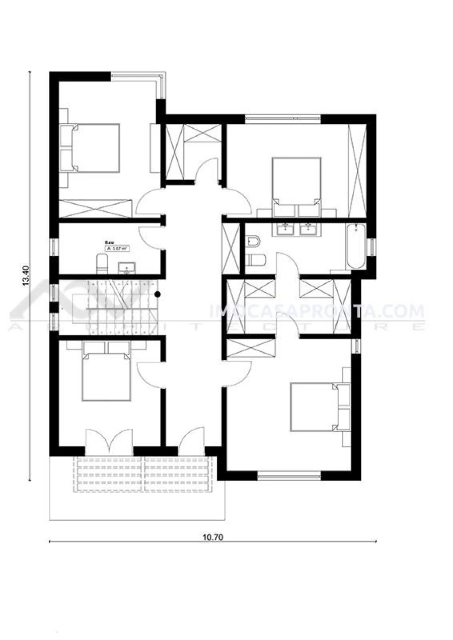 Apartamento T4 para Venda em Póvoa de Varzim, Beiriz e Argivai Planta 1