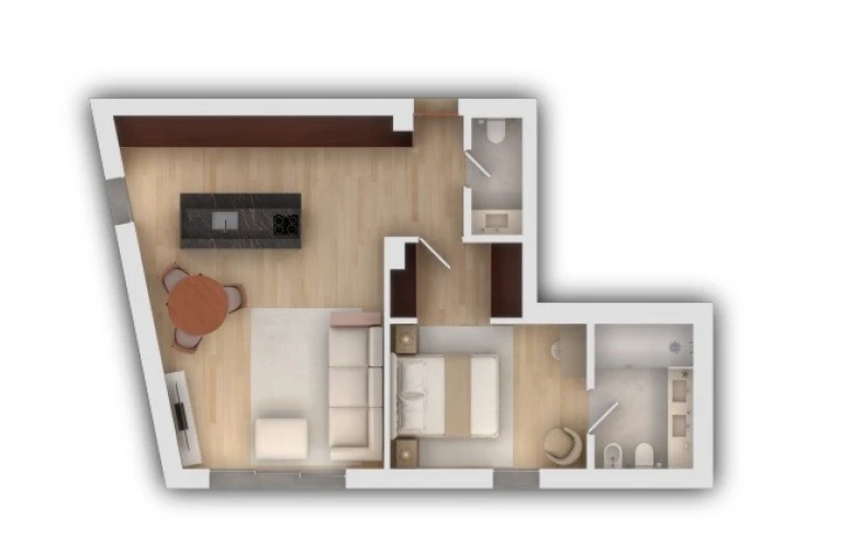 Apartamento T1 para Venda em Vila do Conde Planta 1