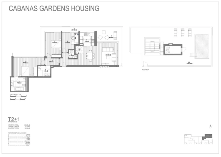 Apartamento T3 para Venda em Conceição e Cabanas de Tavira Planta 1