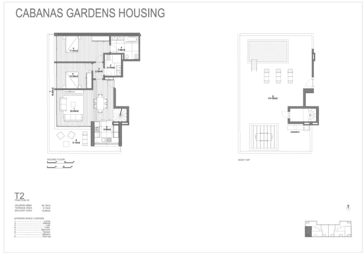 Apartamento T2 para Venda em Conceição e Cabanas de Tavira Planta 1