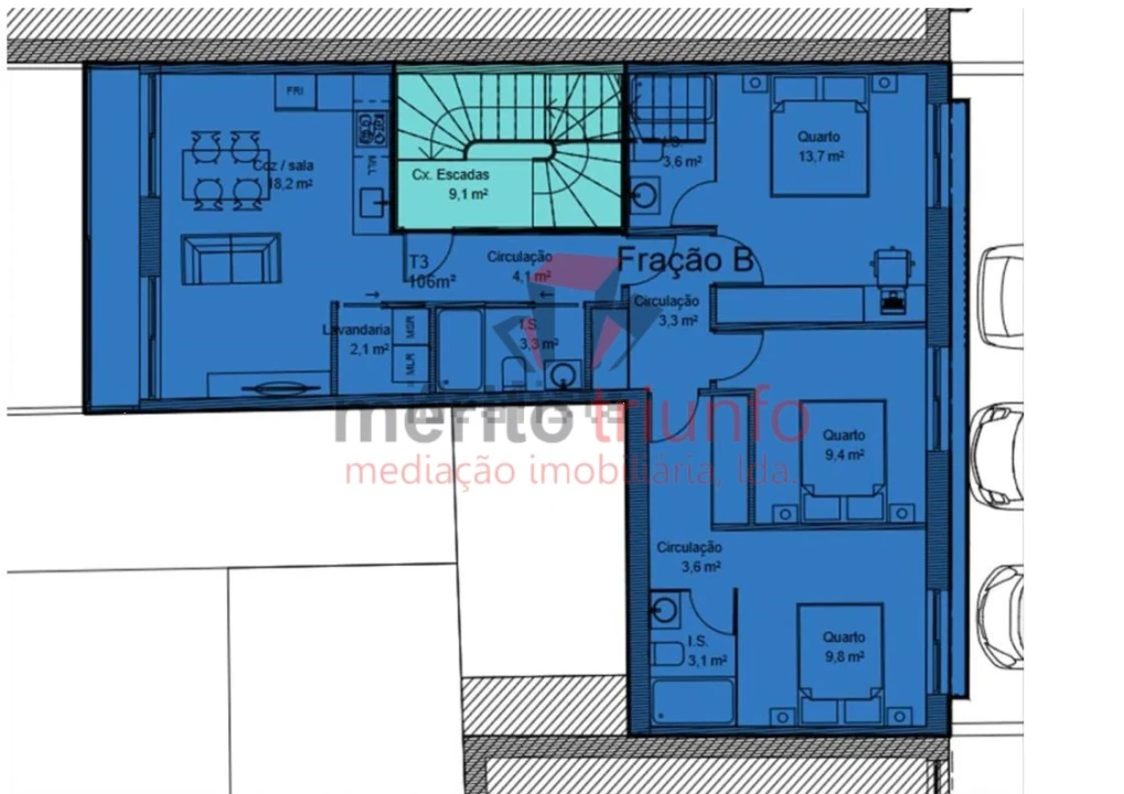 Apartamento T3 para Venda em Ramalde Foto 42