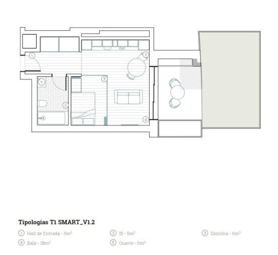Apartamento T1 para Venda em Paranhos Planta 1