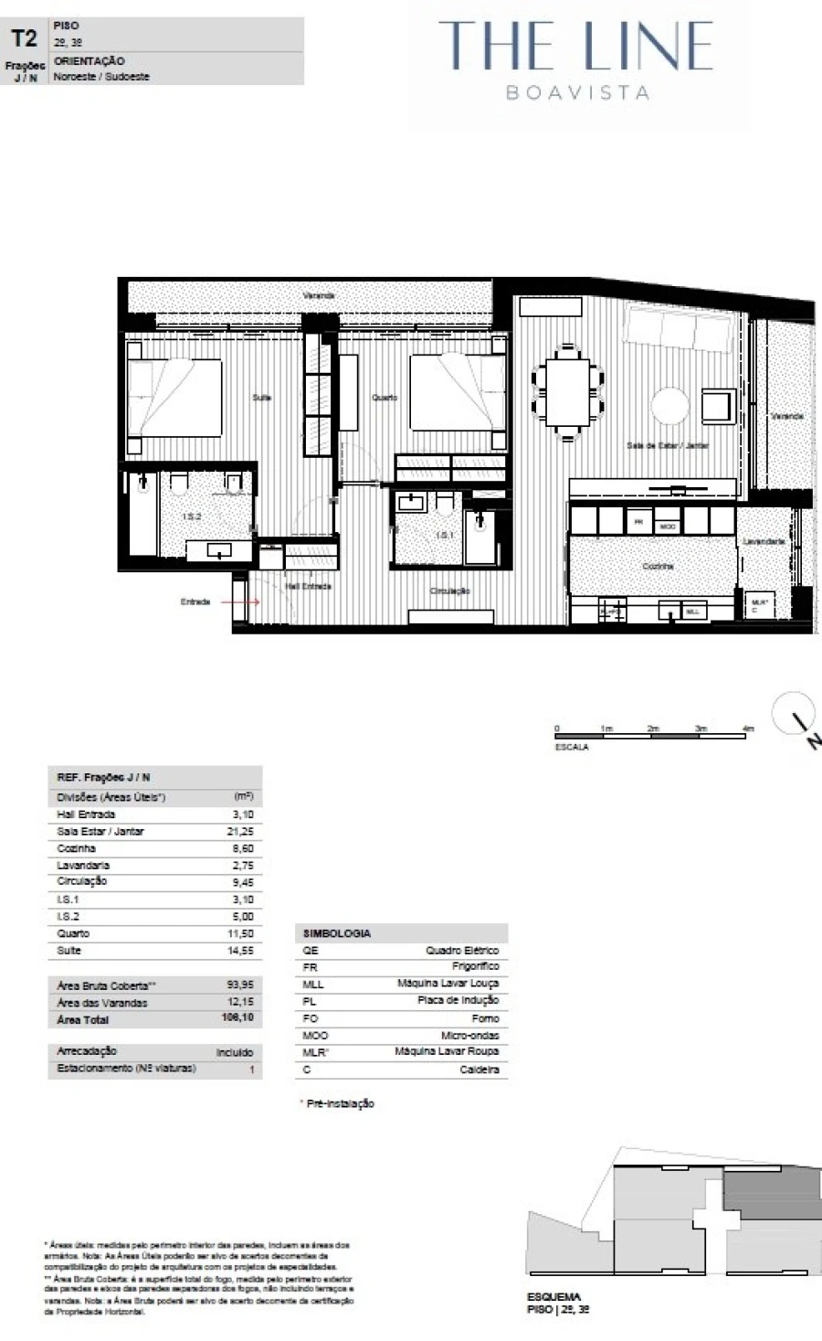 Apartamento T2 para Venda em Ramalde Planta 1