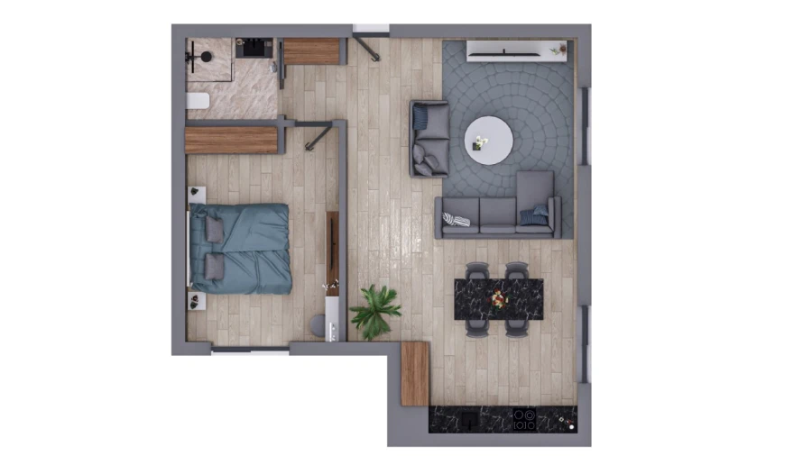 Apartamento T1 para Venda em Portimão Planta 1