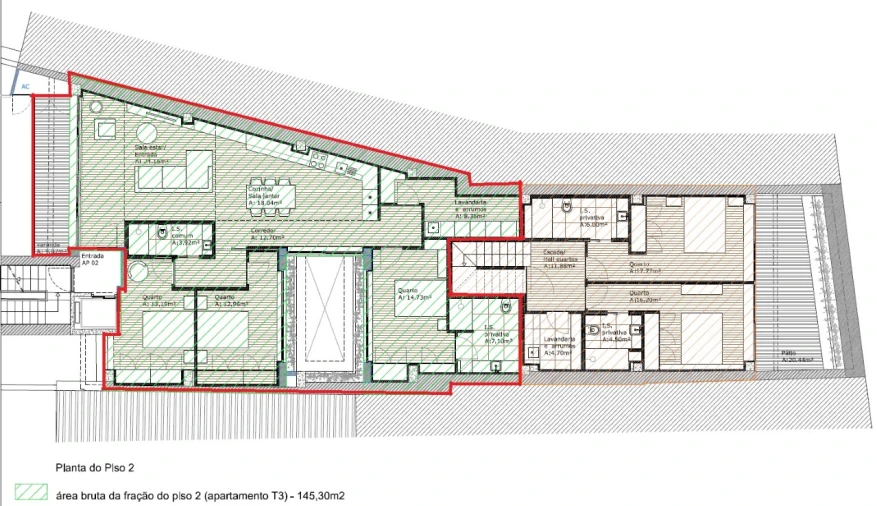 Apartamento T3 para Venda em Santa Maria Maior e Monserrate e Meadela Planta 1