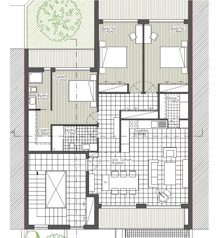 Moradia T3 para Venda em Geraz do Lima (Santa Maria, Santa Leocádia, Moreira), Deão Planta 1