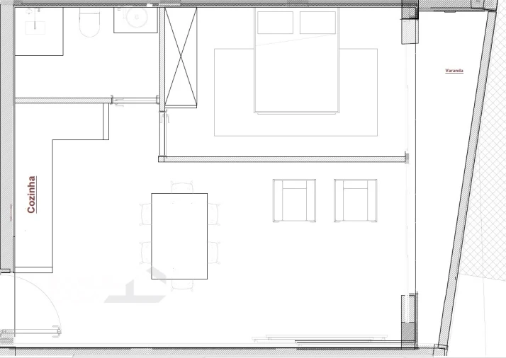 Apartamento T1 para Venda em Palmeira de Faro e Curvos Foto 22